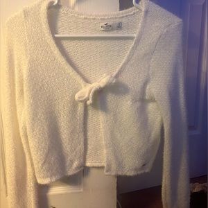 Small White Hollister sweater cover-up